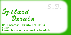 szilard darula business card